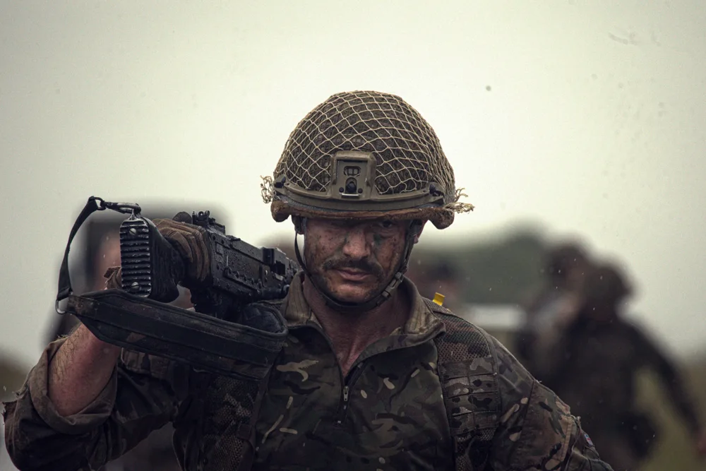 Soldier carrying equipment